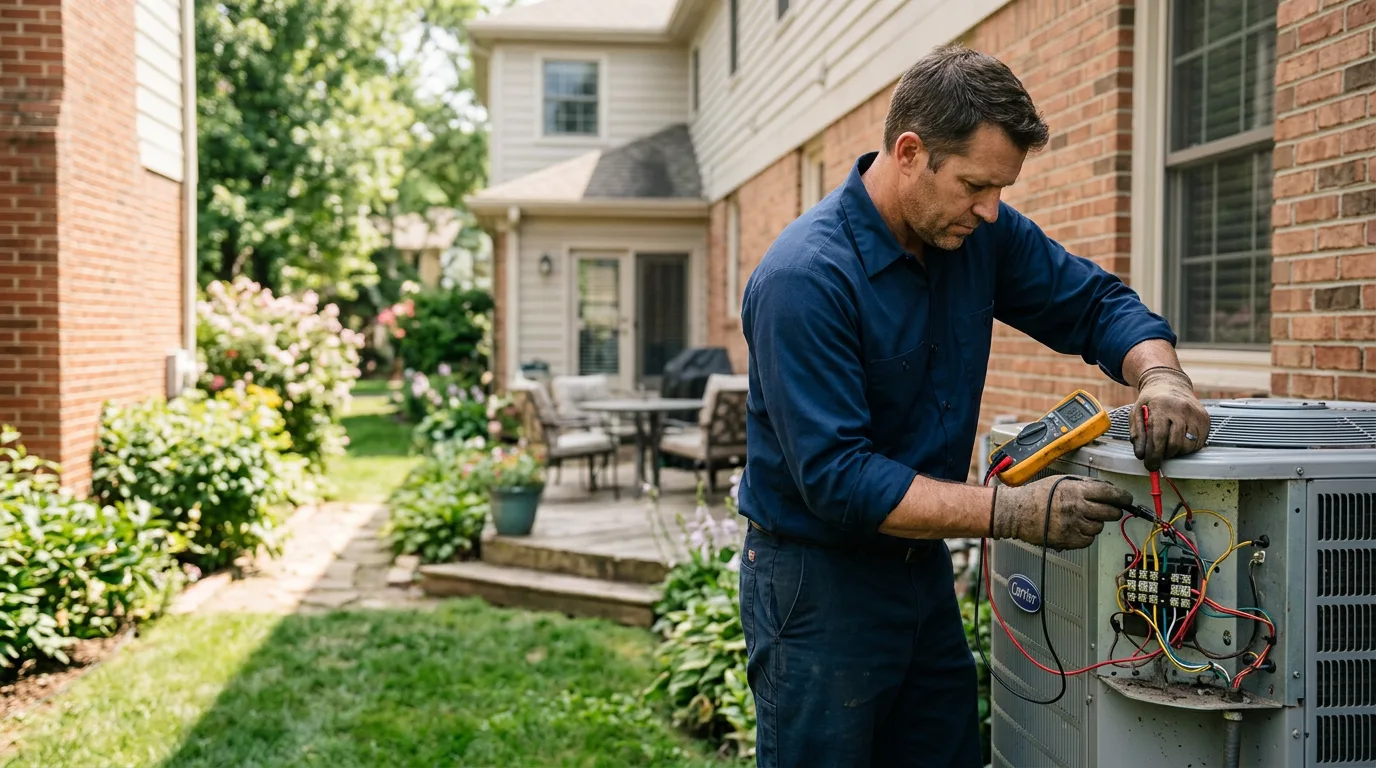 HVAC technician working near East Hanover, NJ